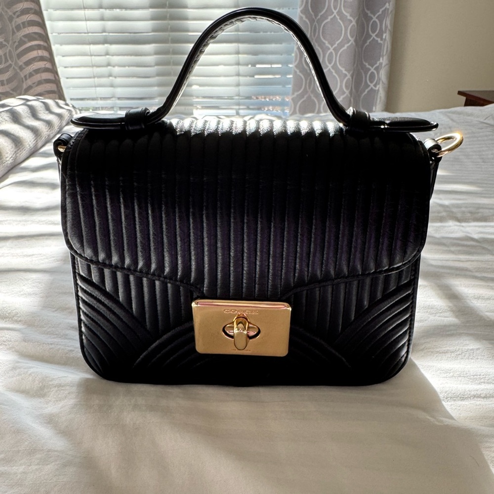 COACH Deco Quilted Handbag